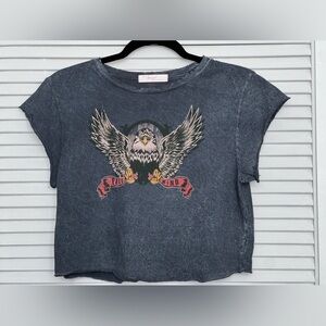 Cropped washed T-Shirt